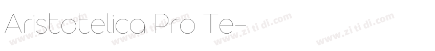 Aristotelica Pro Te字体转换